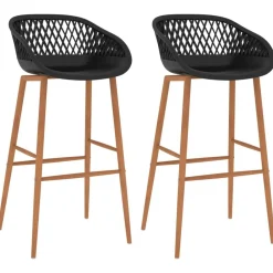 Barstoelen 2 st zwart>vidaXL