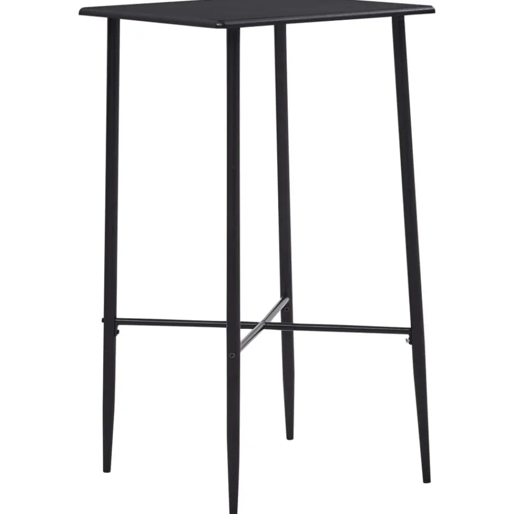 Tafels*vidaXL Bartafel 60x60x111 cm MDF Zwart