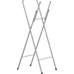 Tafelaccessoires*vidaXL Bartafelpoten inklapbaar 45x53x108 cm staal zilverkleurig