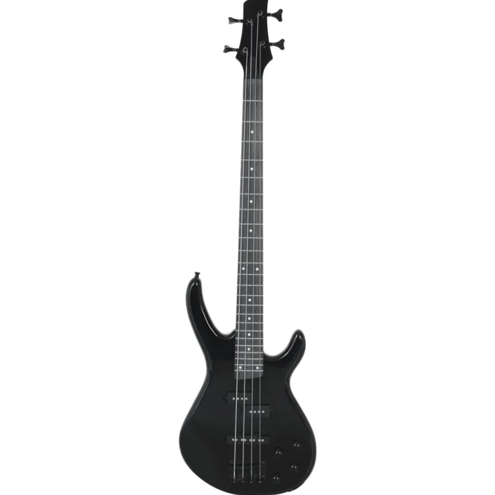 Kunst & Entertainment*vidaXL Basgitaar voor beginners elektrisch met tas 4/4 46" Zwart