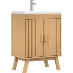 Basis Kast Olden Bruin 60 x 40 x 80 cm Massief grenenhout><noscript><img width=