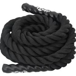 Fitness*vidaXL Battle Rope Zwart 6 m 4,5 kg Polyester