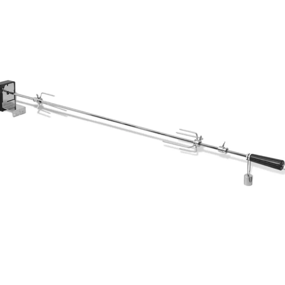 Keuken & Eetkamer*vidaXL BBQ Draaispit met motor staal 1200 mm