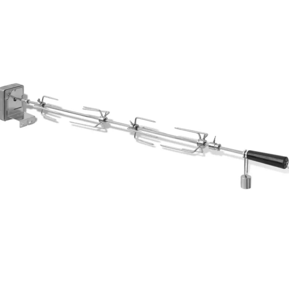 Keuken & Eetkamer*vidaXL BBQ Draaispit met motor staal 1000 mm