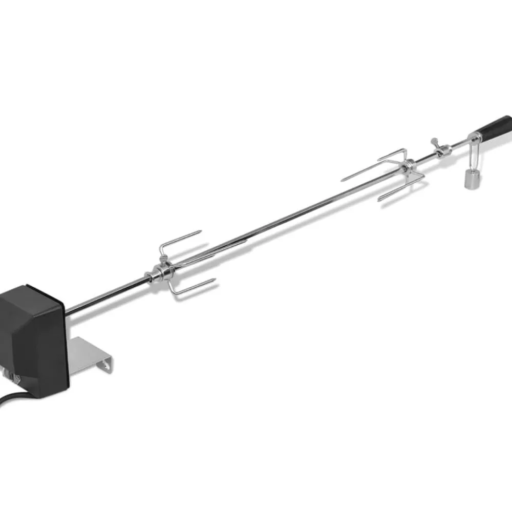Keuken & Eetkamer*vidaXL BBQ Draaispit met motor staal 1000 mm