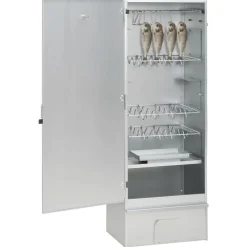 Keuken & Eetkamer*vidaXL BBQ-rookoven met houtsnippers 44,5x29x110 cm staal