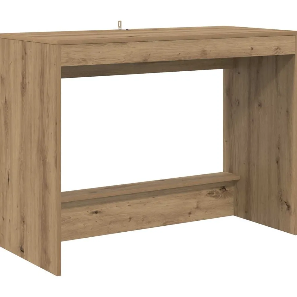 Kantoormeubelen*vidaXL Bed Bureau Artisan Eiken 100 x 45 x 75 cm Bewerkt hout artisanaal eikenkleurig
