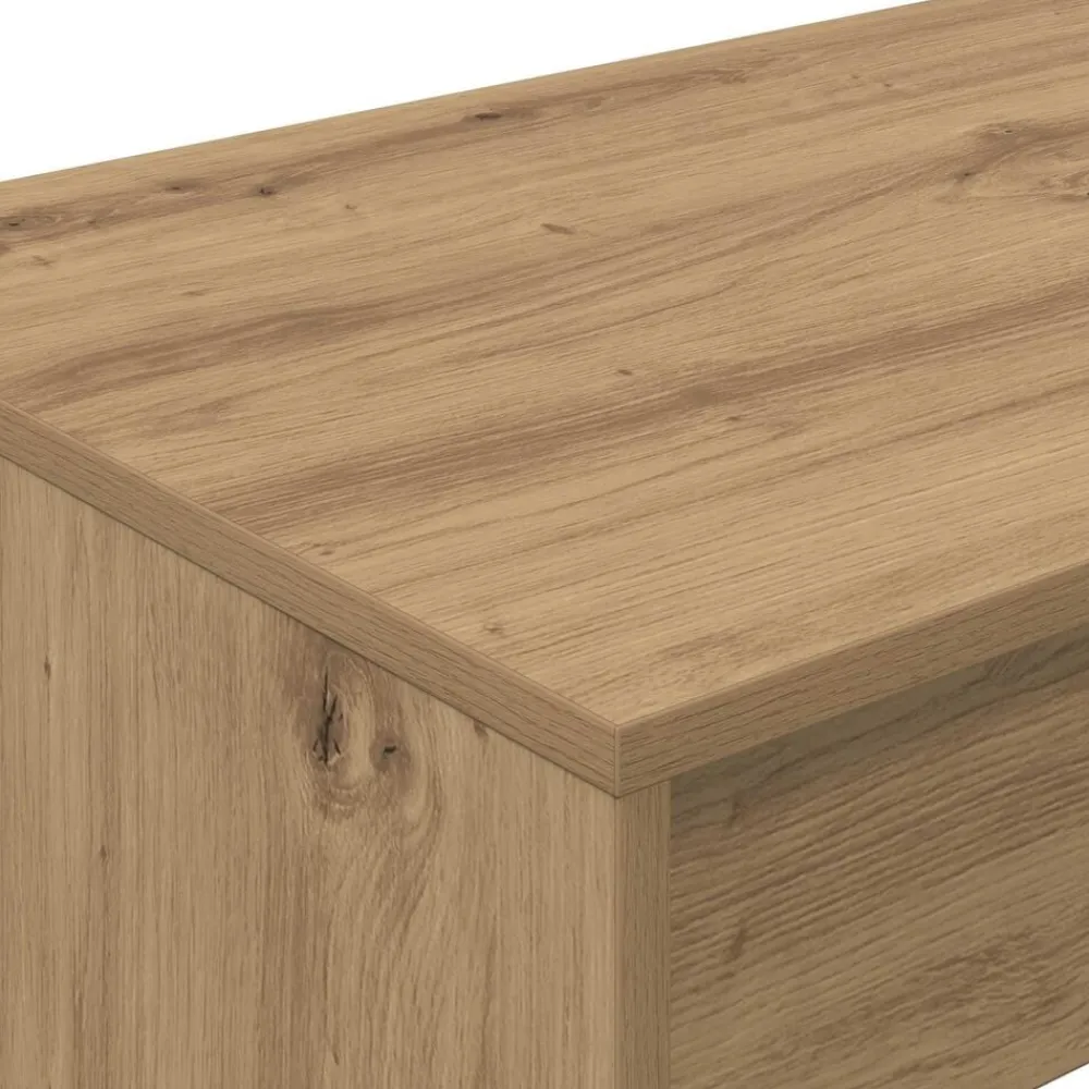 Kantoormeubelen*vidaXL Bed Bureau Artisan Eiken 100 x 45 x 75 cm Bewerkt hout artisanaal eikenkleurig