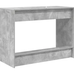 Kantoormeubelen*vidaXL Bed Bureau Beton Grijs 100 x 45 x 75 cm Bewerkt hout Betongrijs