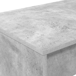 Kantoormeubelen*vidaXL Bed Bureau Beton Grijs 100 x 45 x 75 cm Bewerkt hout Betongrijs