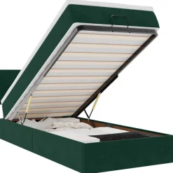 Bed poef met matras en LED's 80x200cm fluweel>vidaXL Online