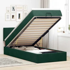 Bed poef met matras en LED's 80x200cm fluweel>vidaXL Online