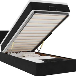 Bed poef met matras en LED's 80x200 cm fluweel>vidaXL Discount