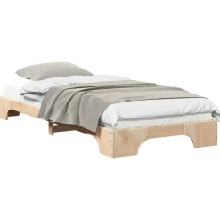 Bedframe Bruin 80 x 210 cm Massief grenenhout>vidaXL Outlet