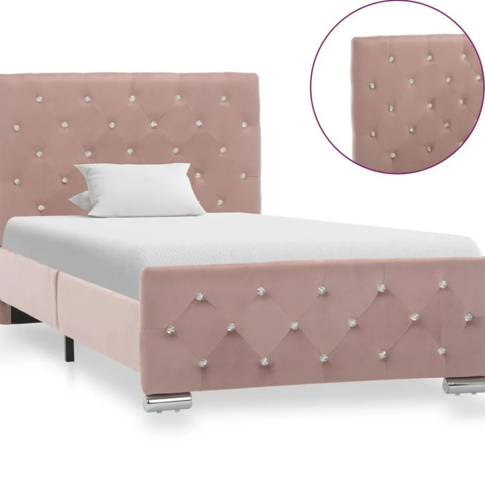Bedframe fluweel 90x200 cm>vidaXL Hot