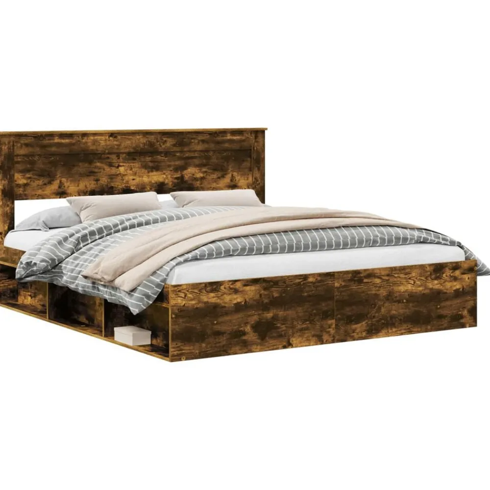 Bedframe 200 x 200 cm Massief grenenhout>vidaXL Discount