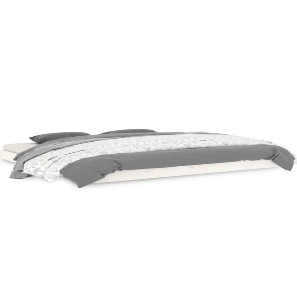 Bedframe massief grenenhout 200x200 cm>vidaXL Outlet