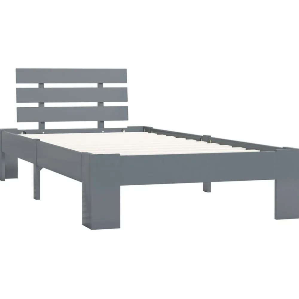 Bedframe massief grenenhout 90x200 cm>vidaXL Discount
