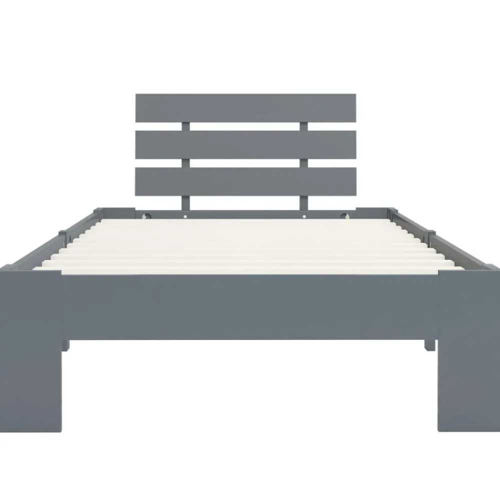 Bedframe massief grenenhout 90x200 cm>vidaXL Discount
