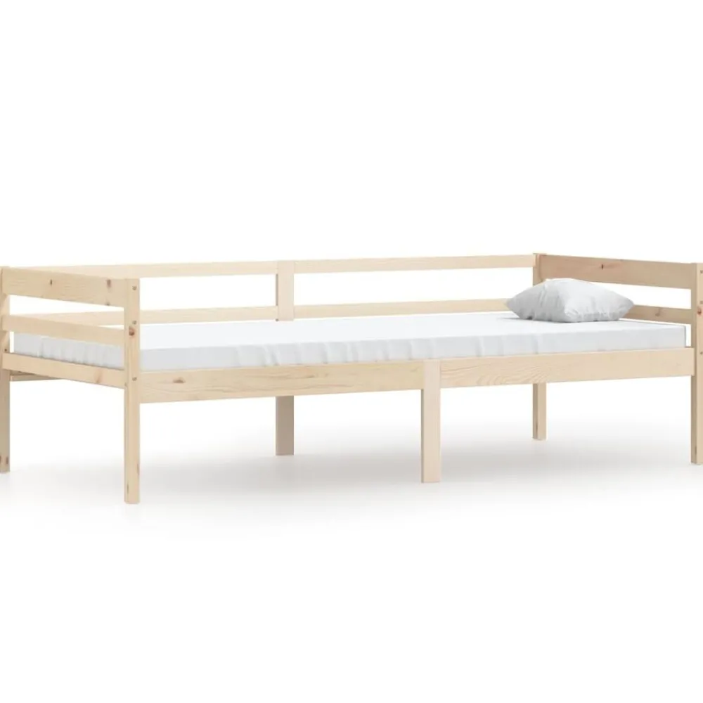 Bedframe massief grenenhout 90x200 cm>vidaXL New