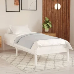 Bedframe massief hout 75x190 cm>vidaXL Hot
