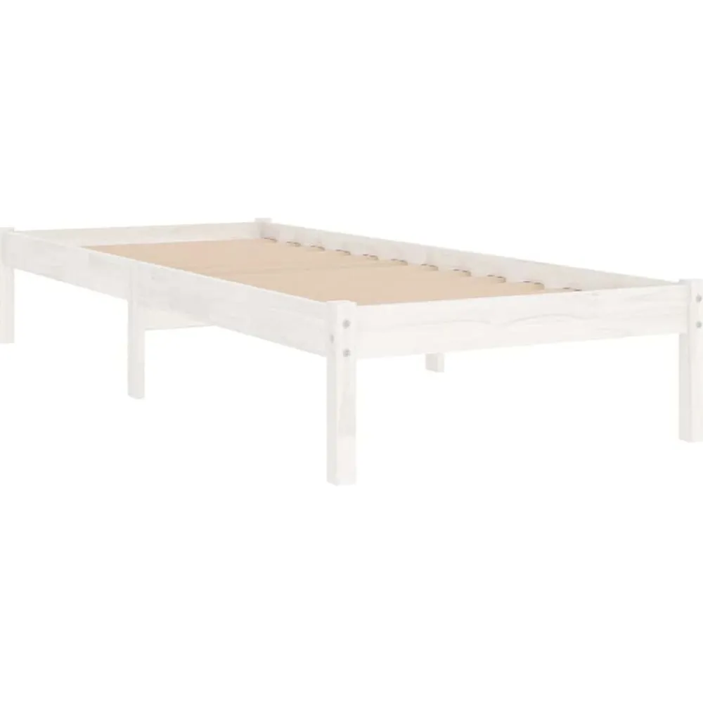 Bedframe massief hout 75x190 cm>vidaXL Hot