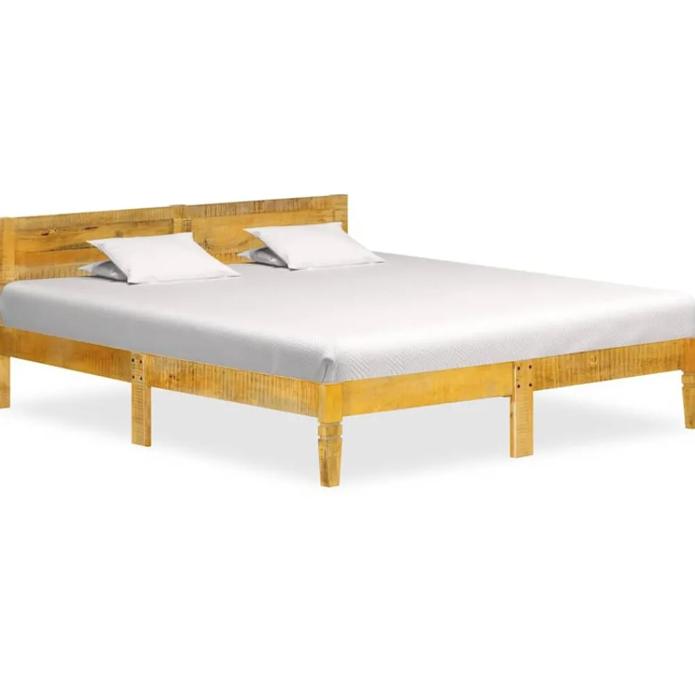 Bedframe massief mangohout 180 cm>vidaXL Best
