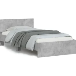 Bedframe met hoofdbord en LED-verlichting 100x200 cm>vidaXL Outlet