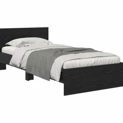 Bedframe met hoofdeinde 100 x 200 cm Bewerkt hout><noscript><img width=