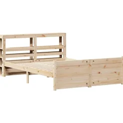 Bedframe met hoofdbord massief grenenhout 120x200 cm><noscript><img width=