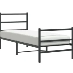 Bedframe met hoofd- en voeteneindemetaal 75x190 cm>vidaXL