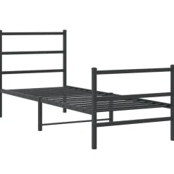 Bedframe met hoofd- en voeteneindemetaal 75x190 cm><noscript><img width=