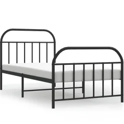 Bedframe met hoofd- en voeteneinde metaal 100x200 cm>vidaXL Sale