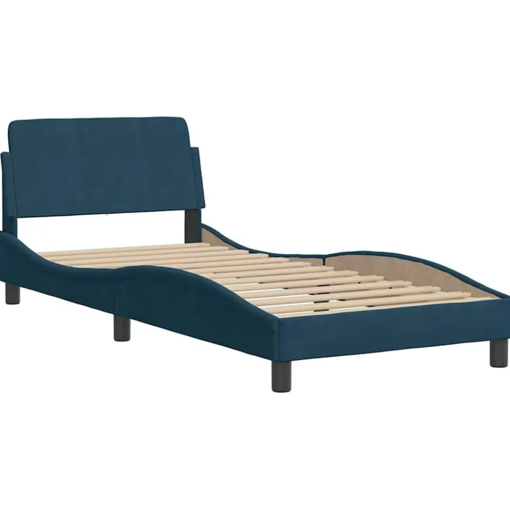 Bedframe met hoofdeinde "Dover" fluweel 80x200 cm>vidaXL Outlet