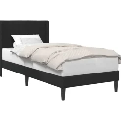 Bedframe met hoofdeinde 80 x 200 cm Fluweel>vidaXL Discount