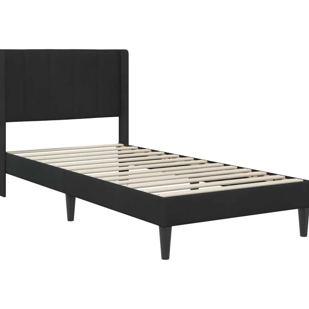 Bedframe met hoofdeinde 80 x 200 cm Fluweel>vidaXL Discount