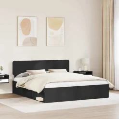 Bedframe met hoofdeinde 200 x 200 cm Massief grenenhout><noscript><img width=