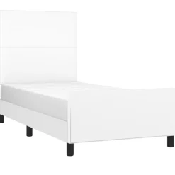 Bedframe met hoofdbord kunstleer 80x200 cm><noscript><img width=