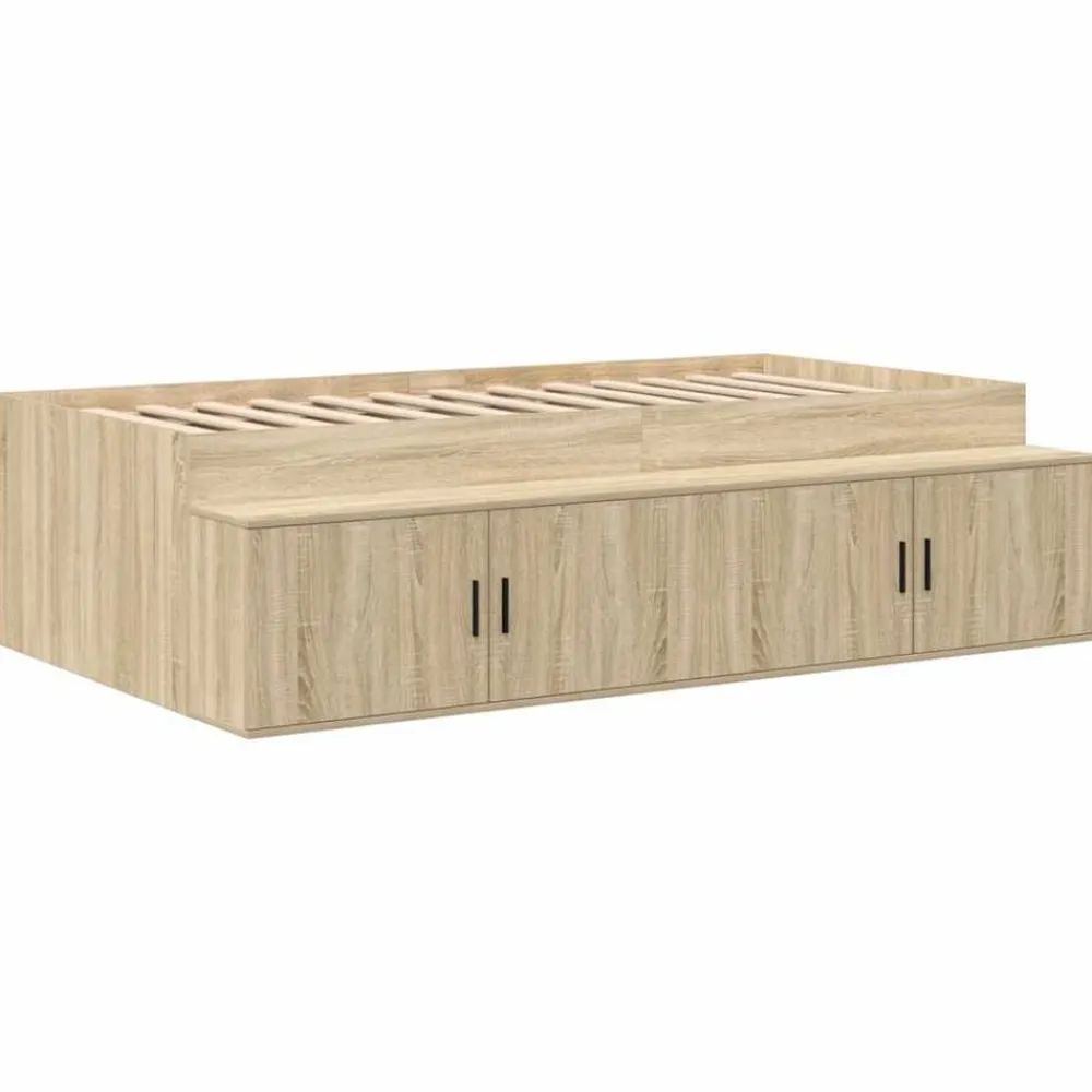 Bedframe met lade 90 x 200 cm Bewerkt hout>vidaXL Best