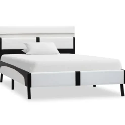 Bedframe met LED kunstleer 90x200 cm>vidaXL Sale