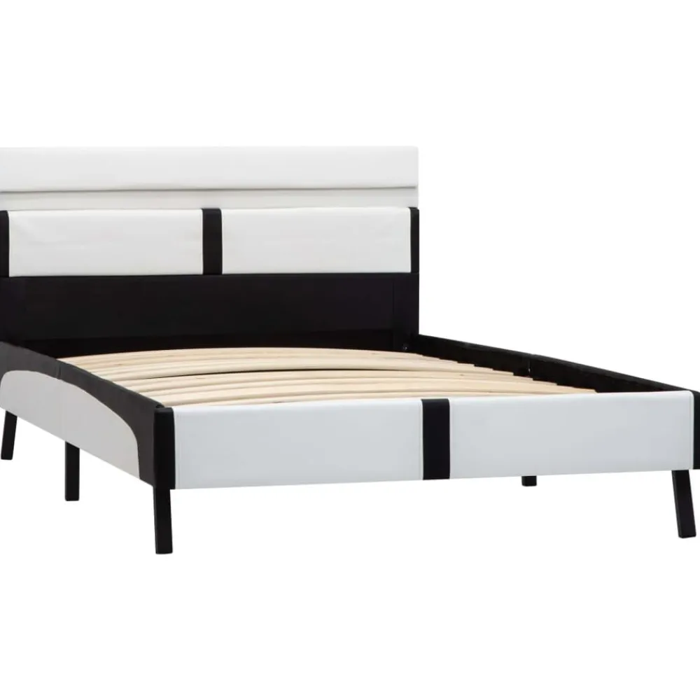 Bedframe met LED kunstleer 90x200 cm>vidaXL Sale