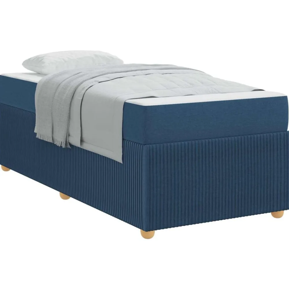 Bedframe met matras 80 x 200 cm Stof>vidaXL Online