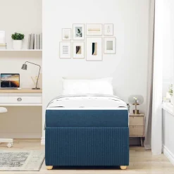 Bedframe met matras 80 x 200 cm Stof><noscript><img width=