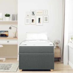 Bedframe met matras 80 x 200 cm Stof><noscript><img width=