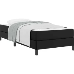 Bedframe met matras 80 x 200 cm Stof>vidaXL Clearance