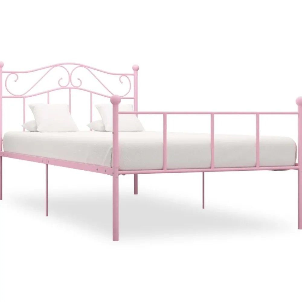 Bedframe metaal 90x200 cm>vidaXL Hot