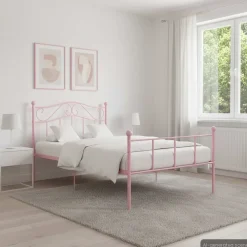 Bedframe metaal 90x200 cm>vidaXL Hot