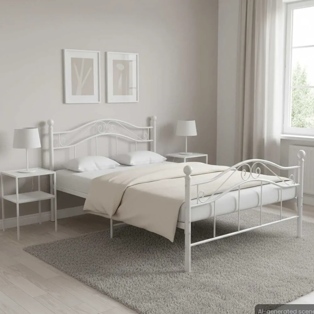 Bedframe metaal 120x200 cm>vidaXL Online