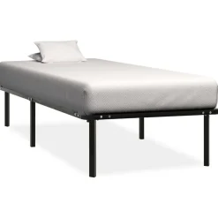 Bedden & Accessoires*vidaXL Bedframe metaal zwart 90x200 cm