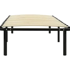Bedden & Accessoires*vidaXL Bedframe metaal zwart 90x200 cm